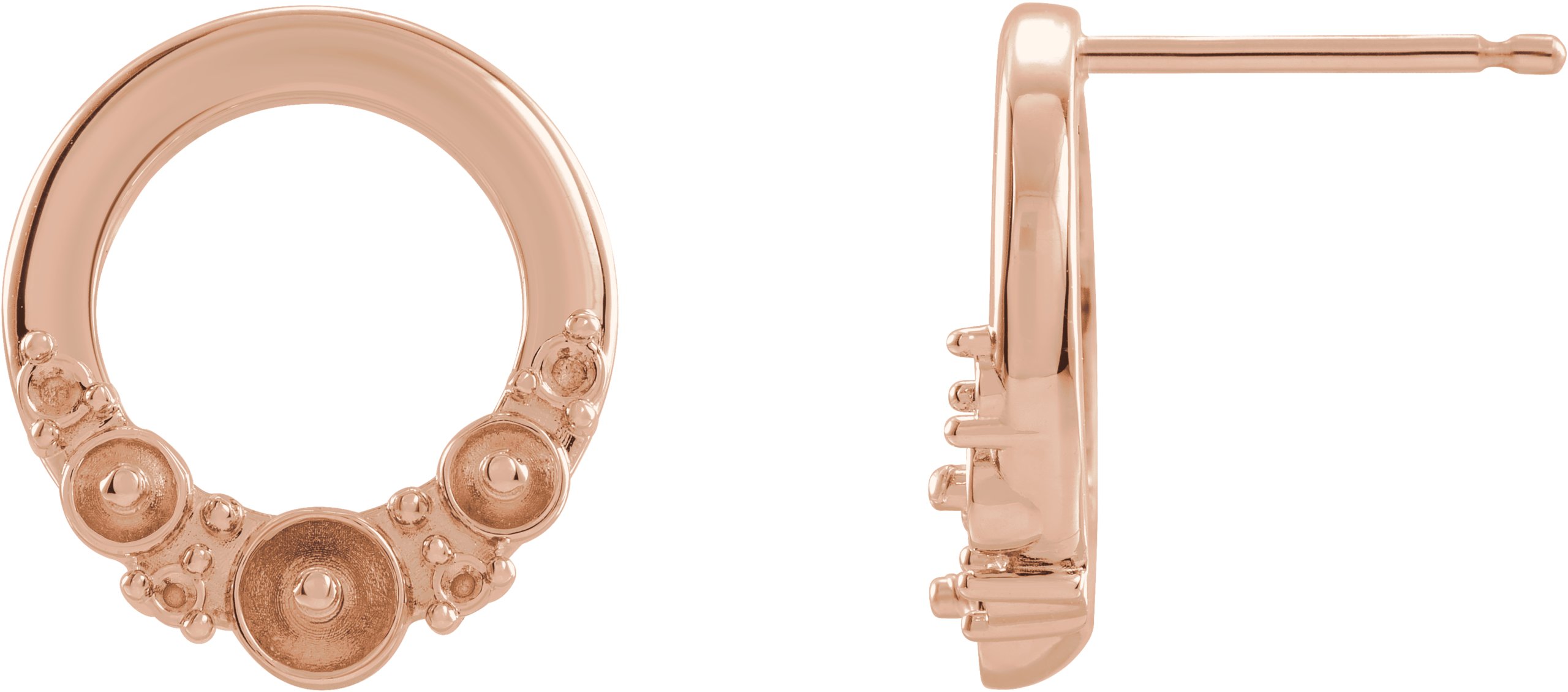 Pearl Circle Earrings