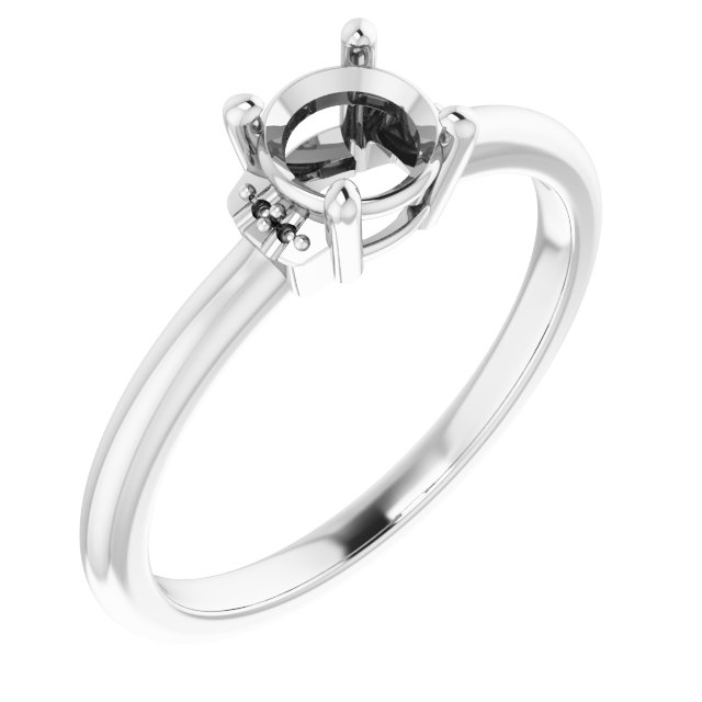 Accented Engagement Ring