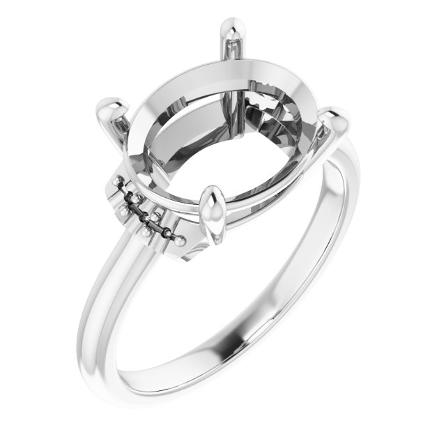 Accented Engagement Ring