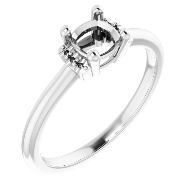 Accented Engagement Ring
