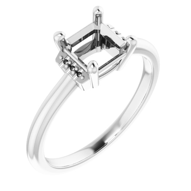 Accented Engagement Ring