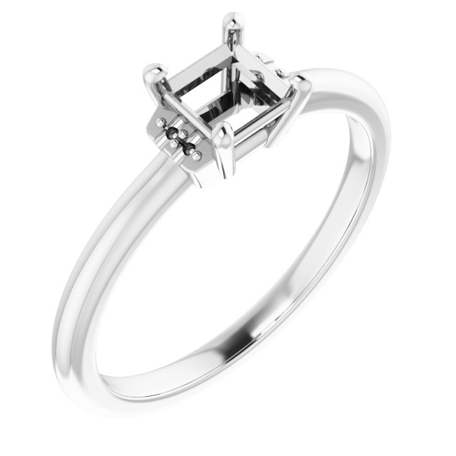 Accented Engagement Ring