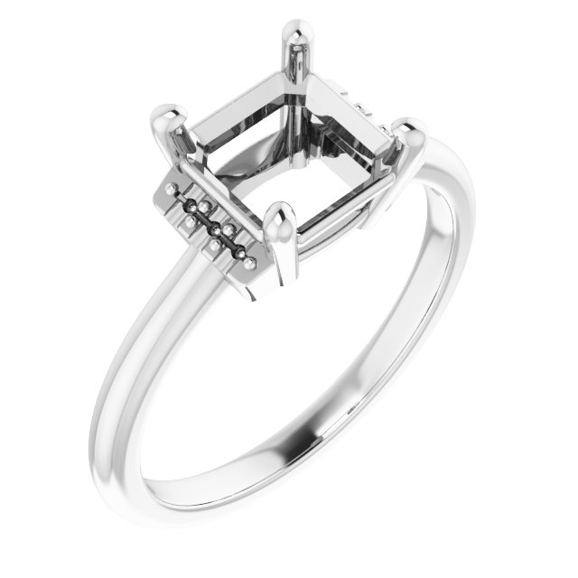 Accented Engagement Ring