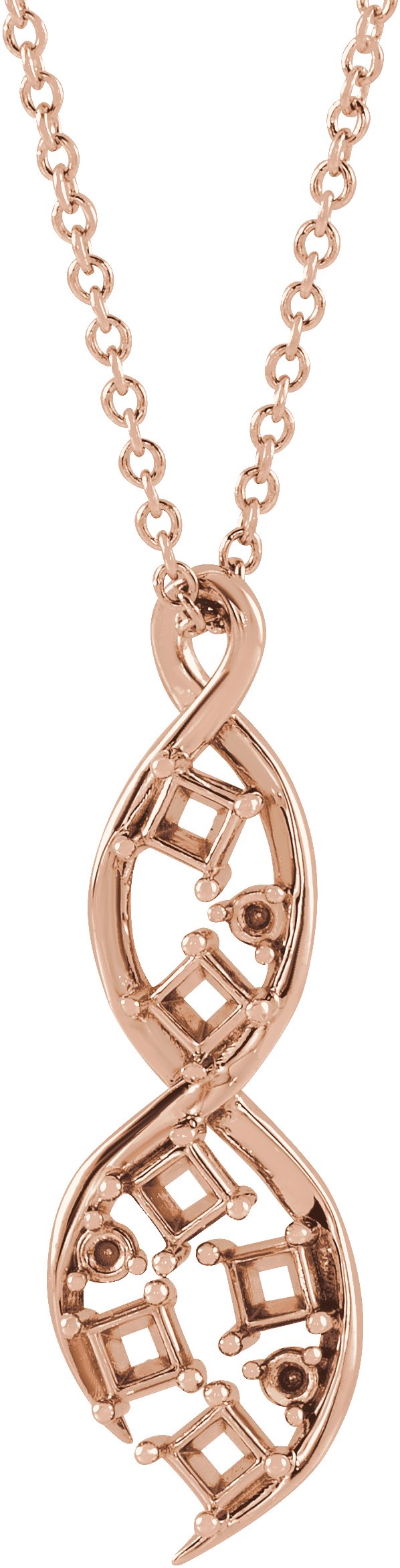 Accented Family Freeform Necklace or Pendant