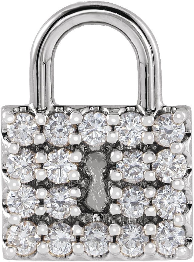 Diamond Lock Pendant