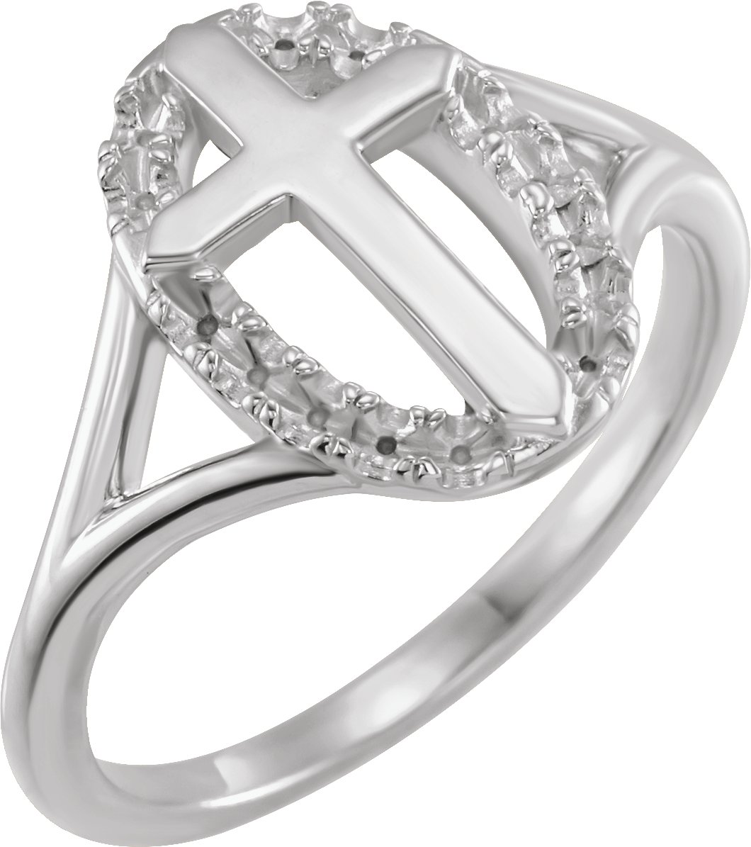 Halo-Style Cross Ring