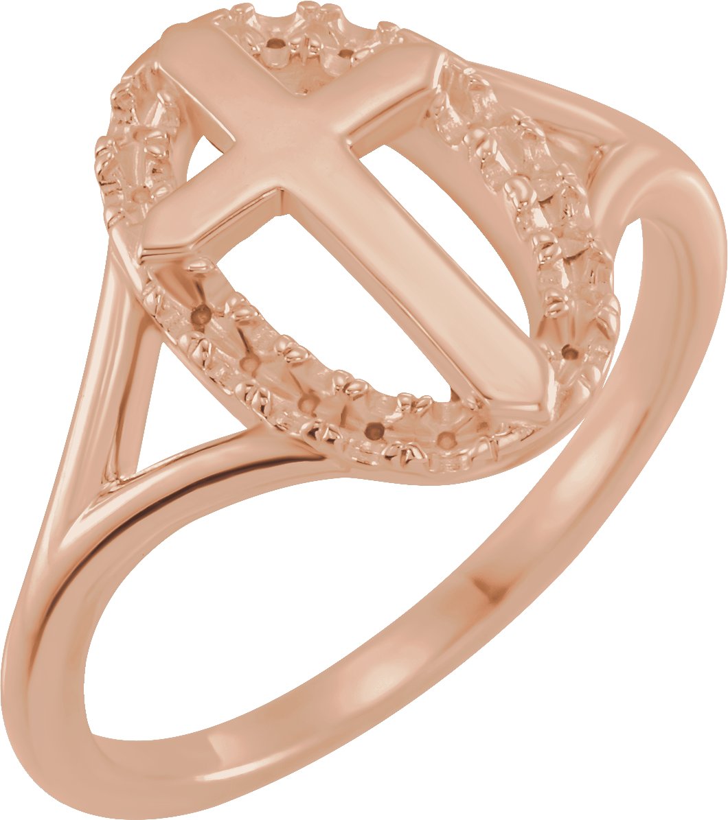 Halo-Style Cross Ring