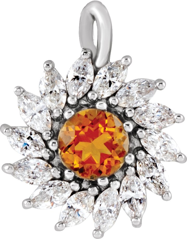 Halo-Style Necklace or Pendant