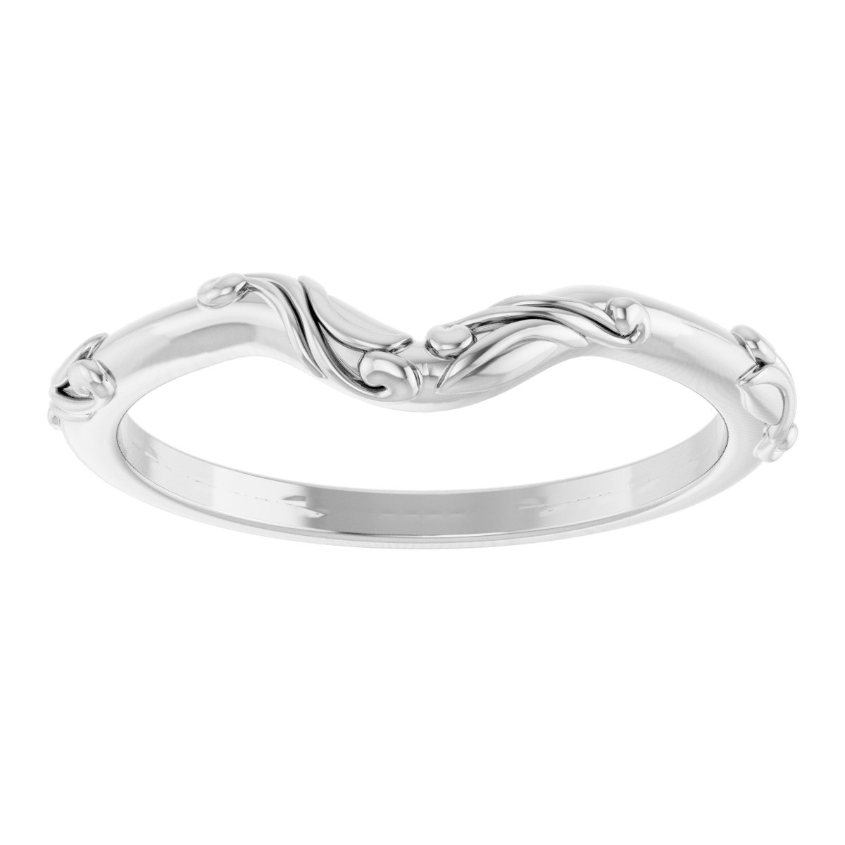 14K White Matching Band-3