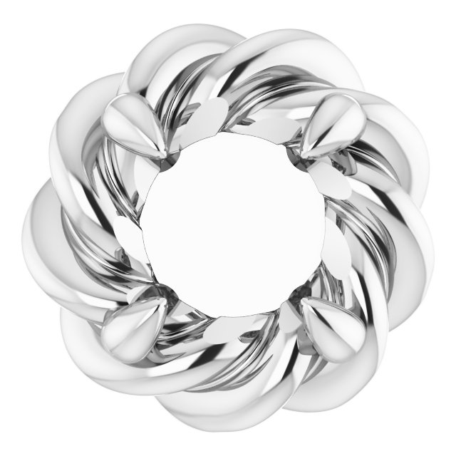 Round 4-Prong Pre-Notched Claw Earring Setting
