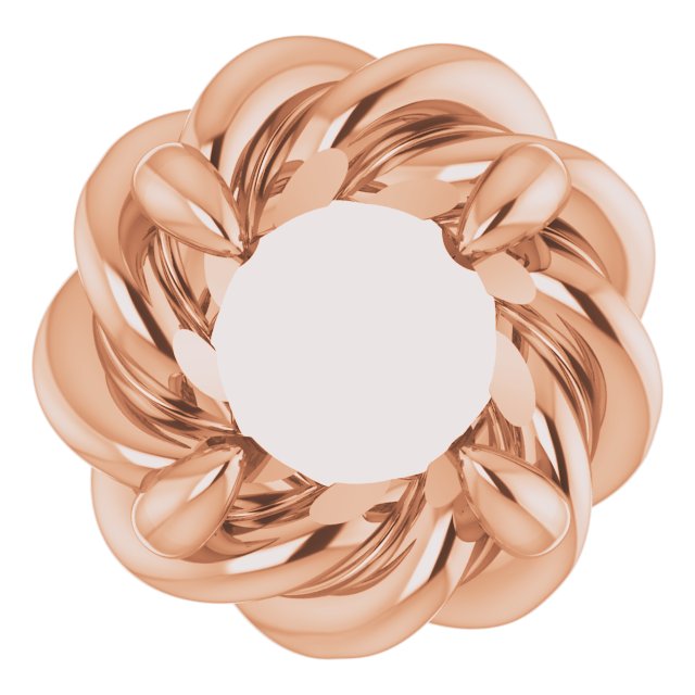 Round 4-Prong Pre-Notched Claw Earring Setting