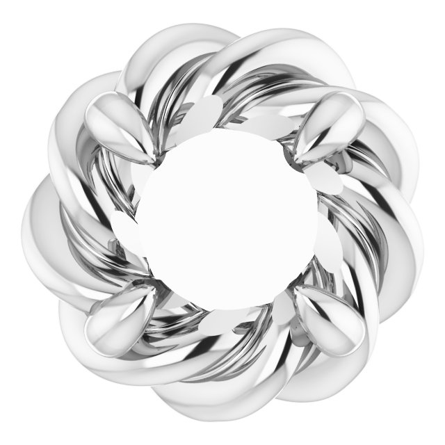 Round 4-Prong Pre-Notched Claw Earring Setting