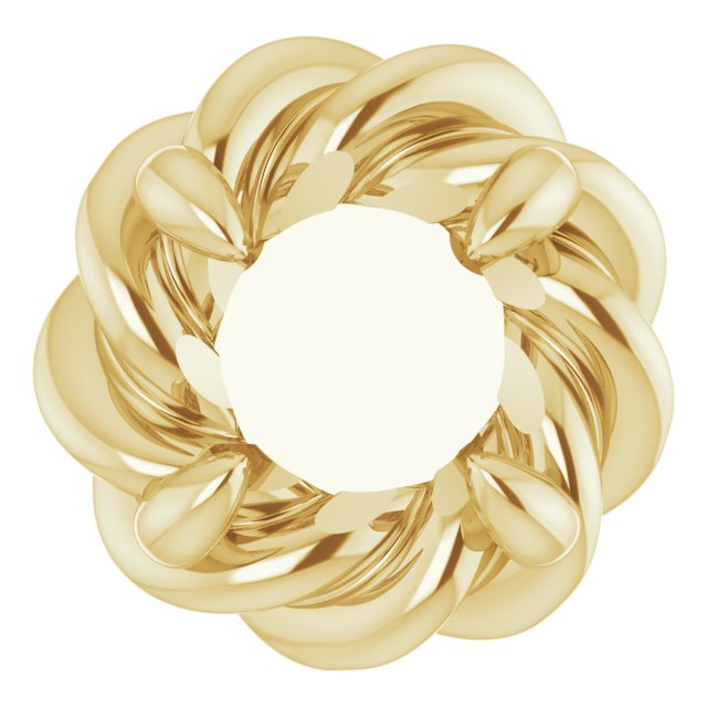 Round 4-Prong Pre-Notched Claw Earring Setting