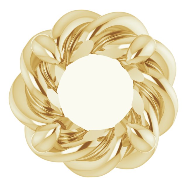 Round 4-Prong Pre-Notched Claw Earring Setting