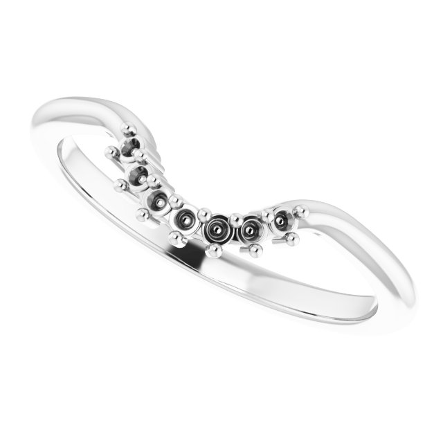Band Mounting for 8 mm Square Ring view 5