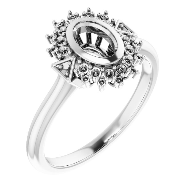Bezel-Set Halo-Style Bezel-Set Engagement Ring