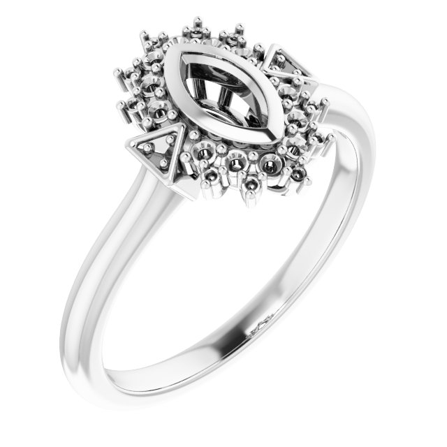 Bezel-Set Halo-Style Bezel-Set Engagement Ring