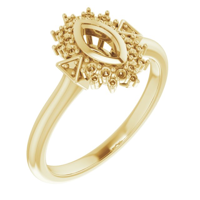 14k Yellow Gold