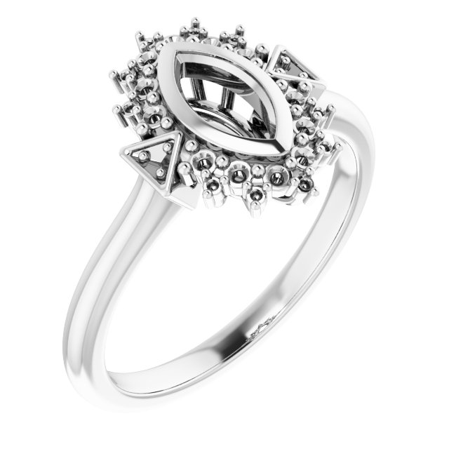 Bezel-Set Halo-Style Bezel-Set Engagement Ring
