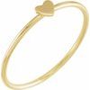 14K Yellow Stackable Heart Ring Size 5 Ref 17614212