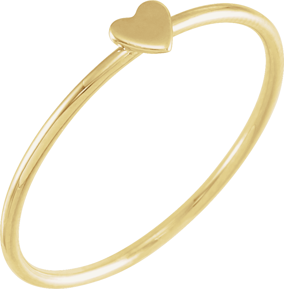 heart stackable ring