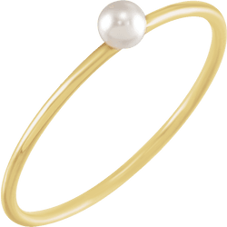 stackable pearl ring