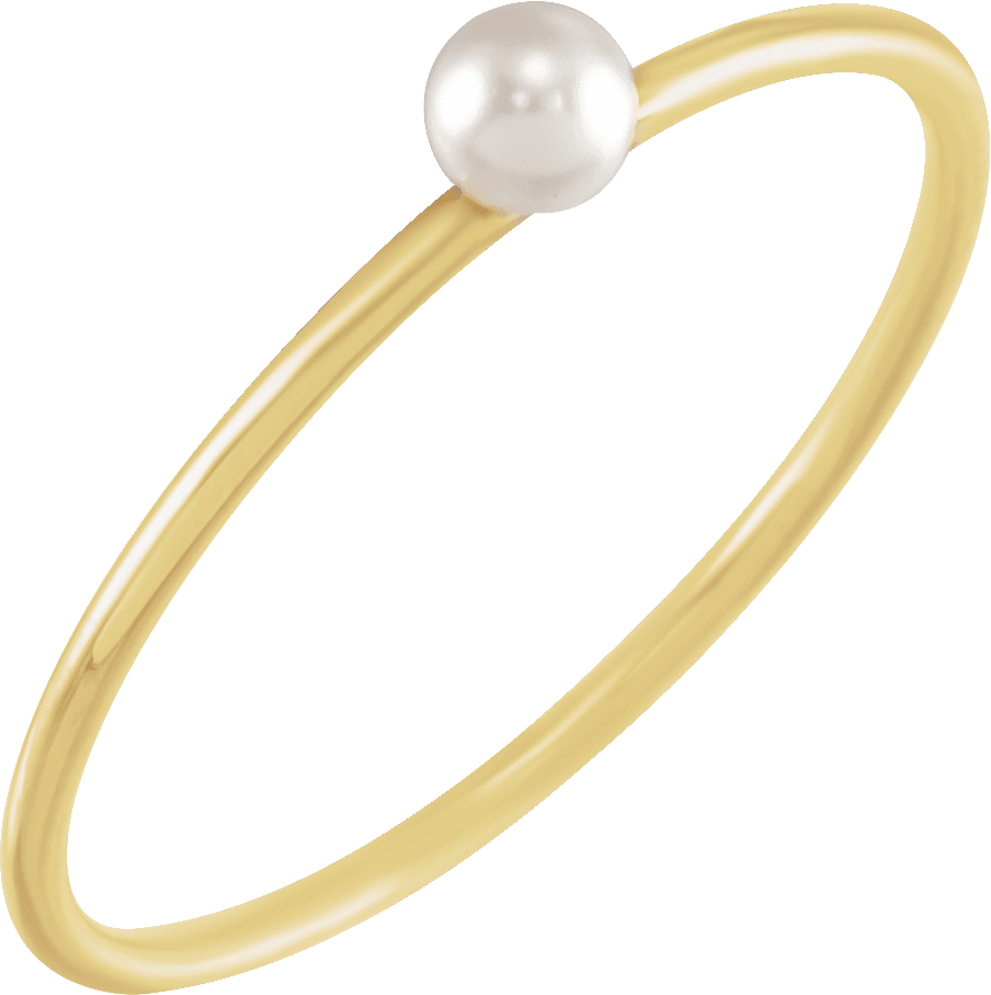 stackable pearl ring