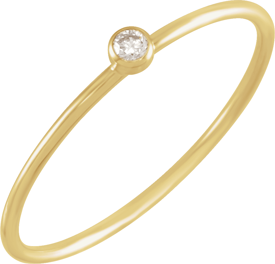 diamond stackable ring