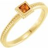 14K Yellow Citrine Stackable Family Ring Ref 16232609