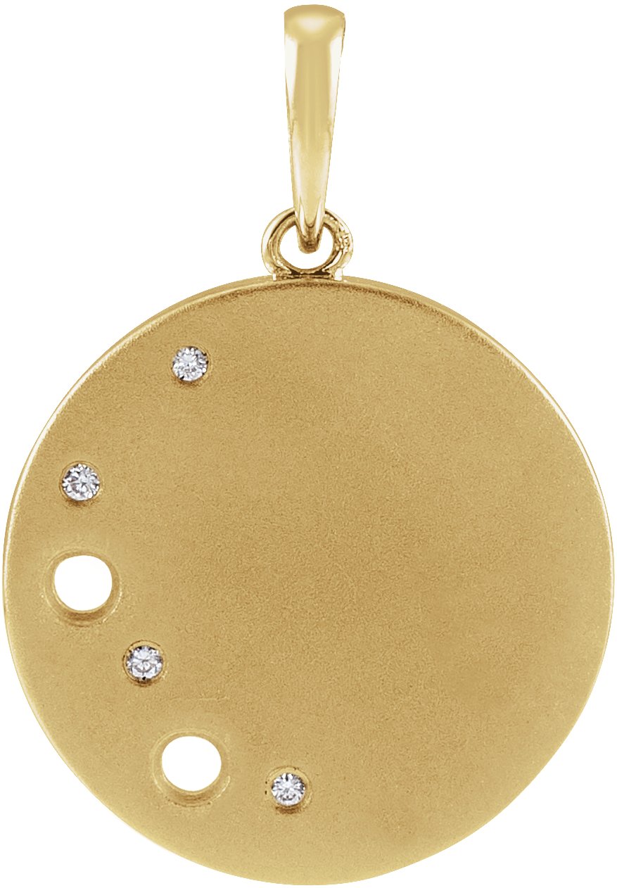 Family Accented Circle Necklace or Pendant