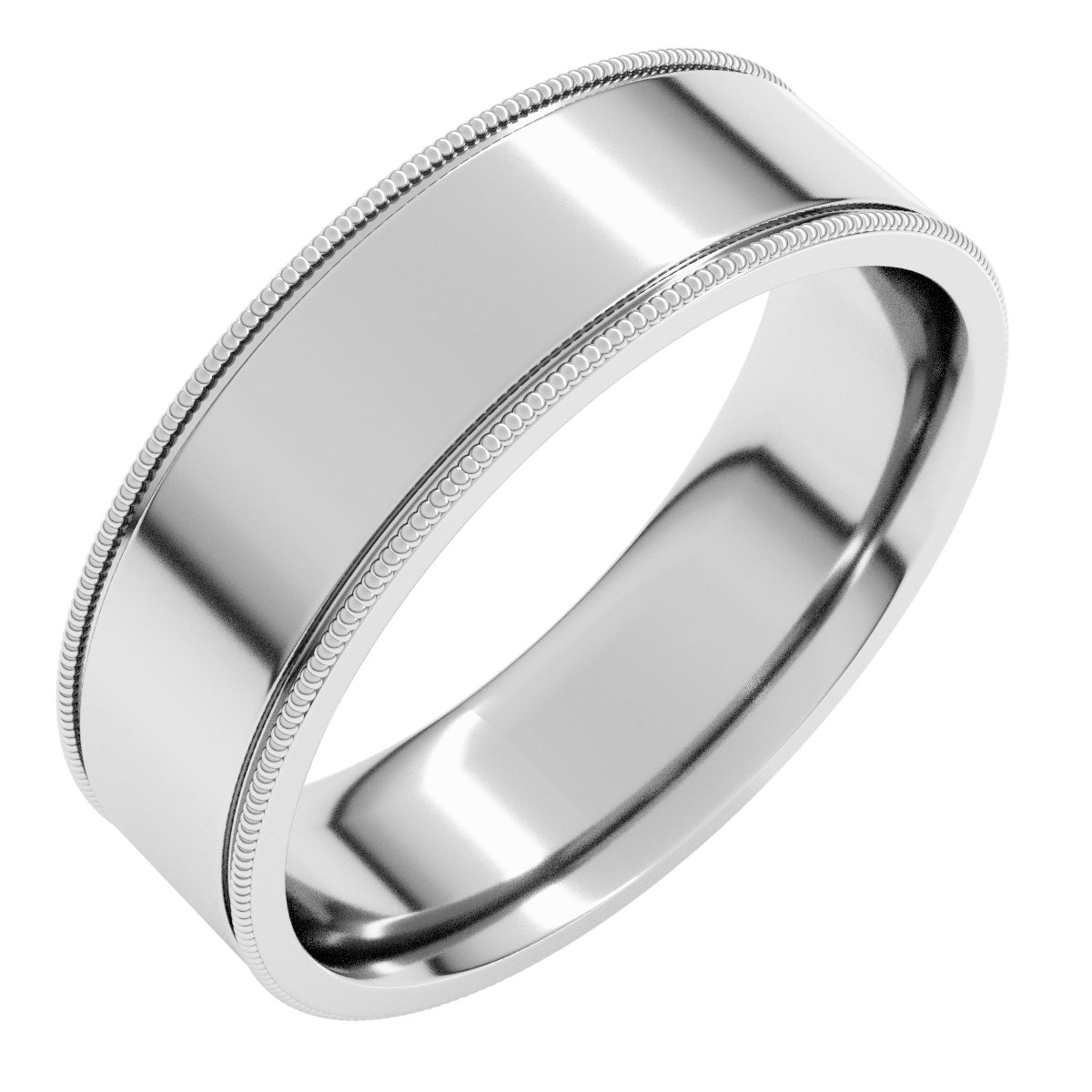 Milgrain Flat Band