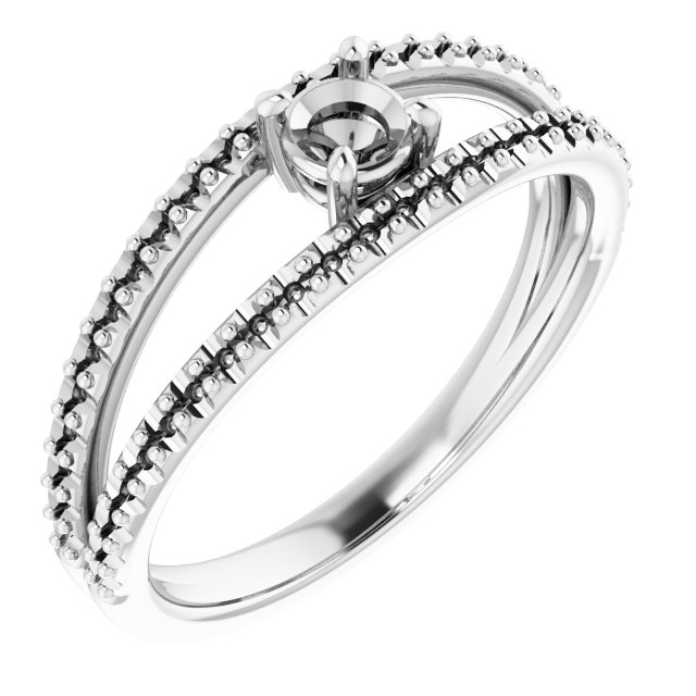 Accented Negative Space Ring