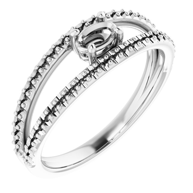 Accented Negative Space Ring