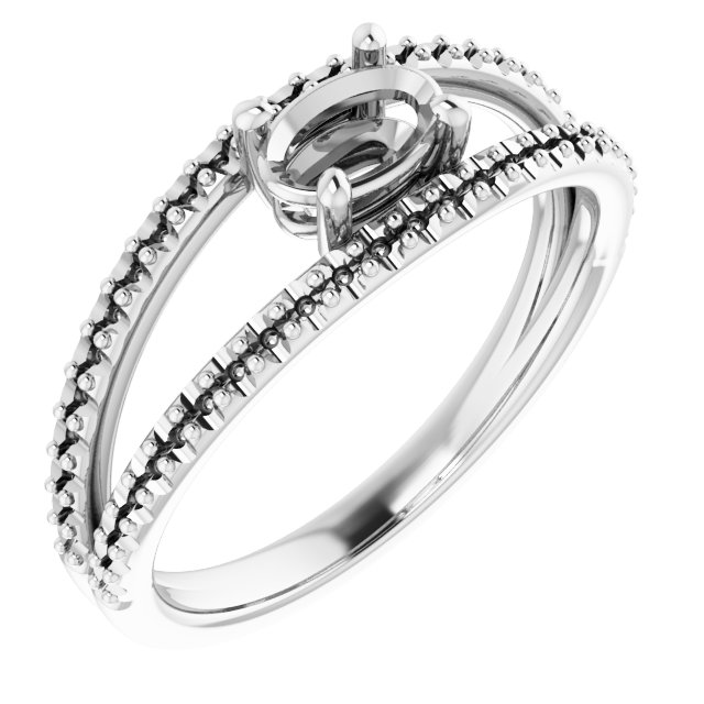 Accented Negative Space Ring
