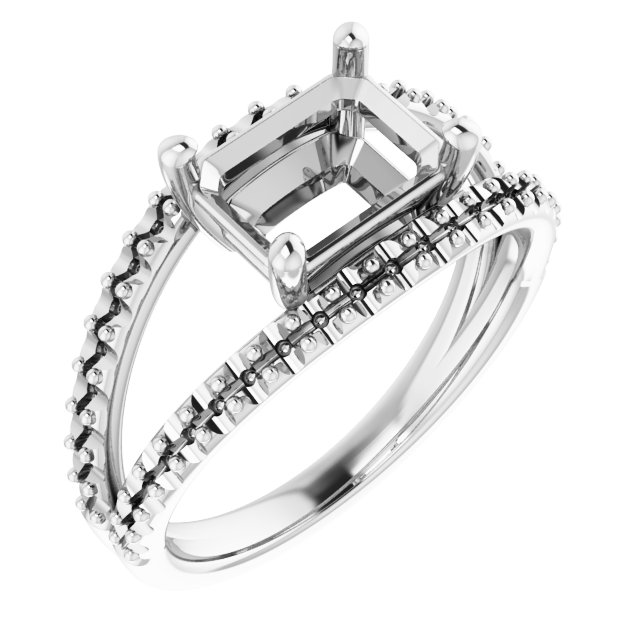 Accented Negative Space Ring