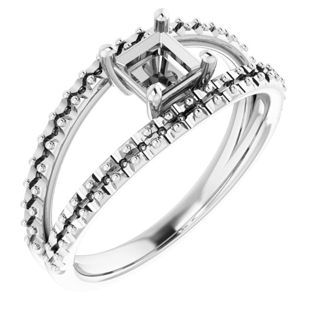 Accented Negative Space Ring