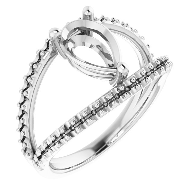 Accented Negative Space Ring
