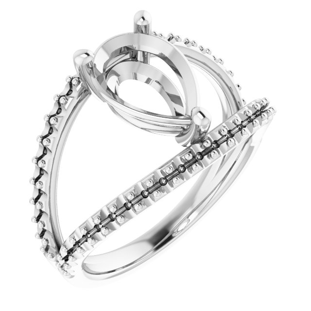 Accented Negative Space Ring