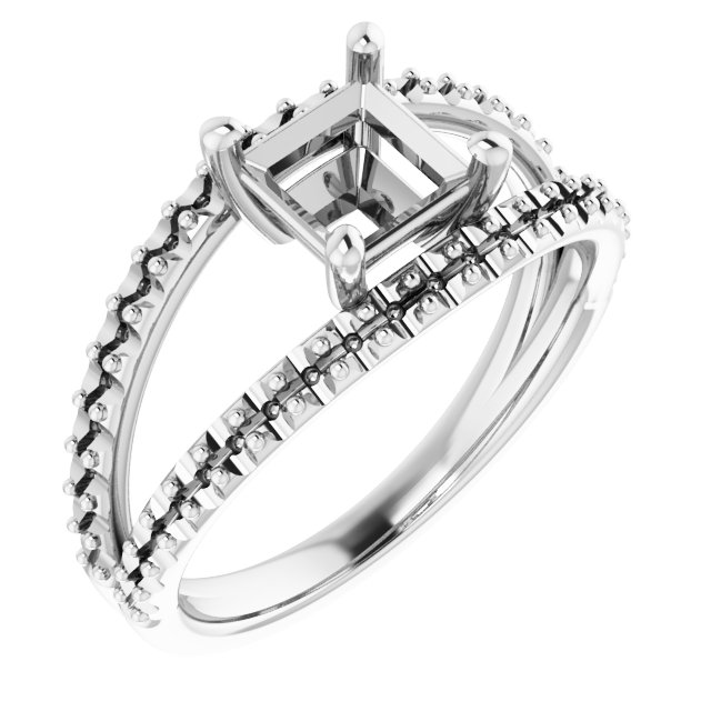 Accented Negative Space Ring