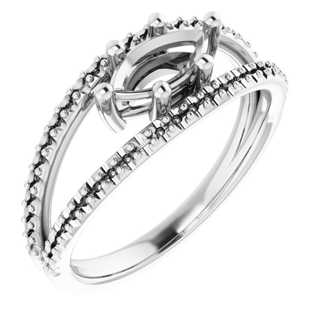 Accented Negative Space Ring