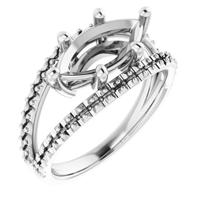 Accented Negative Space Ring