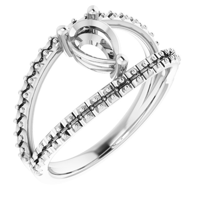 Accented Negative Space Ring
