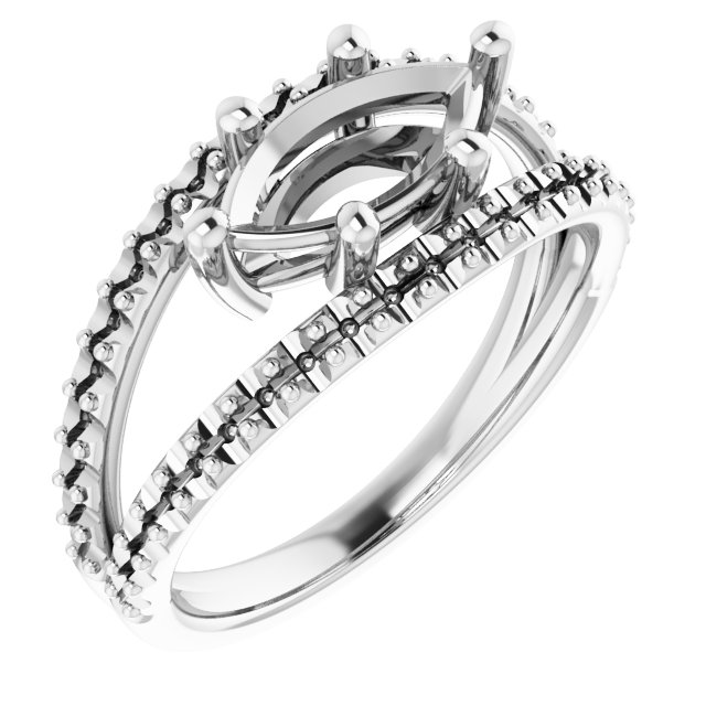 Accented Negative Space Ring