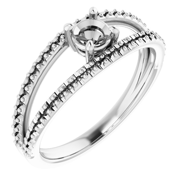 Accented Negative Space Ring