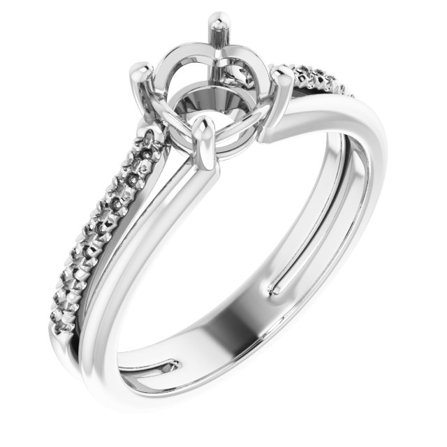 Accented Engagement Ring