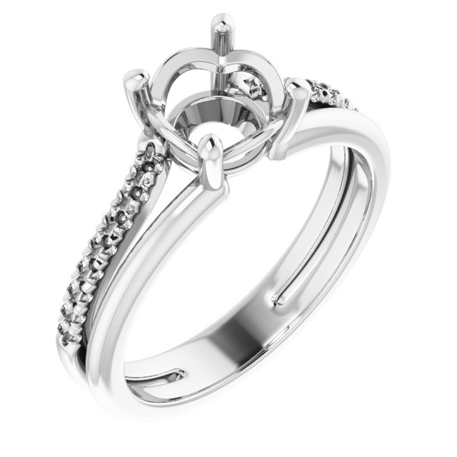 Accented Engagement Ring