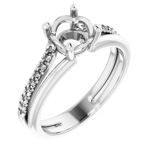 Accented Engagement Ring