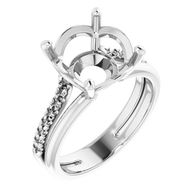 Accented Engagement Ring