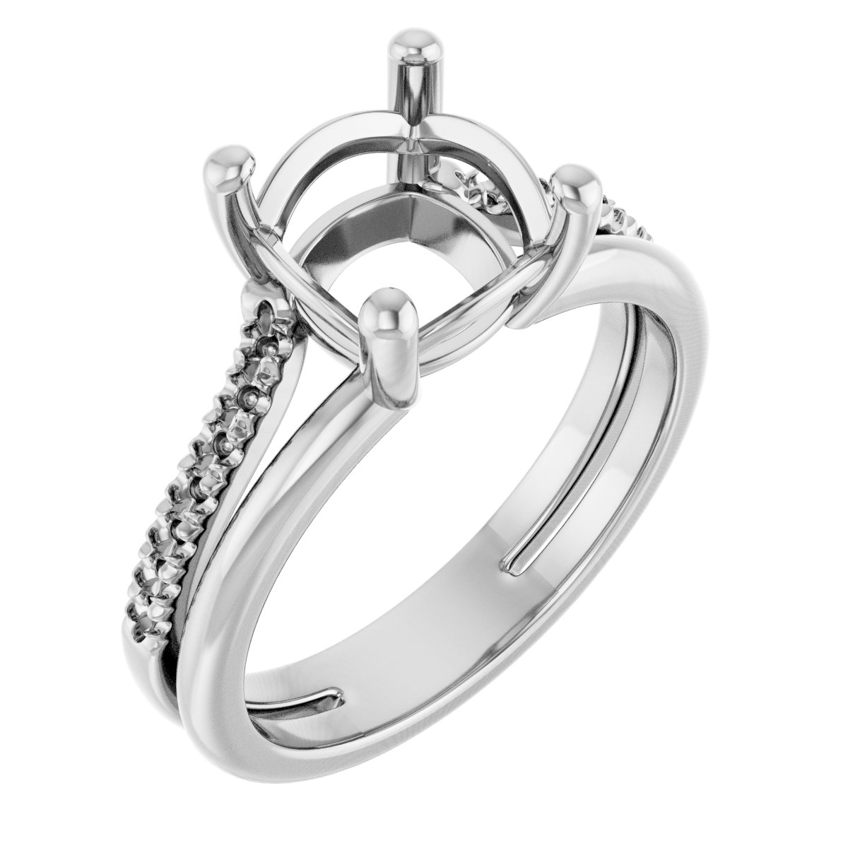 Accented Engagement Ring