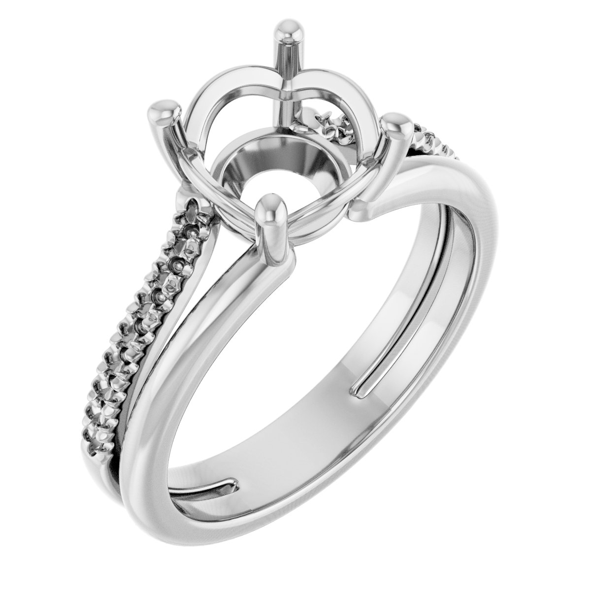 Accented Engagement Ring